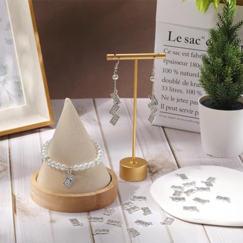 SUNNYCLUE 1 Box 100Pcs Money Charms Bulk Money Sign Charm Cash US 100 Dollar Bill Coin Currency Silver Antique Alloy Charm Bulk for jewellery Making Charms Earrings Necklace Bracelets DIY Crafts - Image 4
