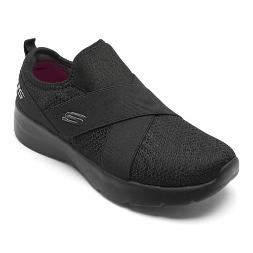 Image of Skechers Womens Dynamight 2 Black Casual Slip On Shoe