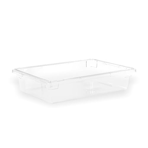 Carlisle FoodService Products 1062107 StorPlus Recipiente apilable para almacenamiento de alimentos, 8.5 galones, transparente