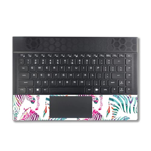 Image of MightySkins Skin Compatible with Alienware X14 R2 (2023) Full Wrap Kit - Zebra Mosaic | Protective, Durable, and Unique Vinyl Decal wrap Cover | Easy to Apply & Change Styles | Made in The USA