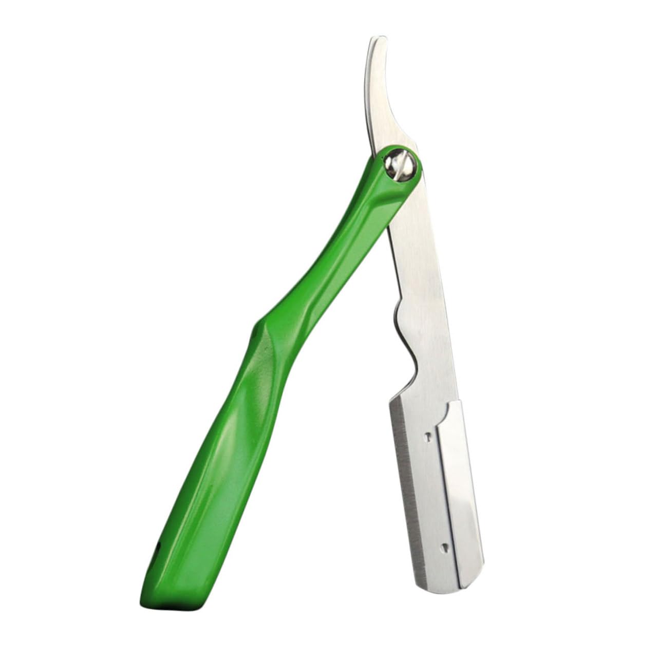 NOLITOY 4pcs Razor Vintage Shaver Men's Shaving Tool Stainless Steel Barber Blade Holder Hair Shaping Folding Razor