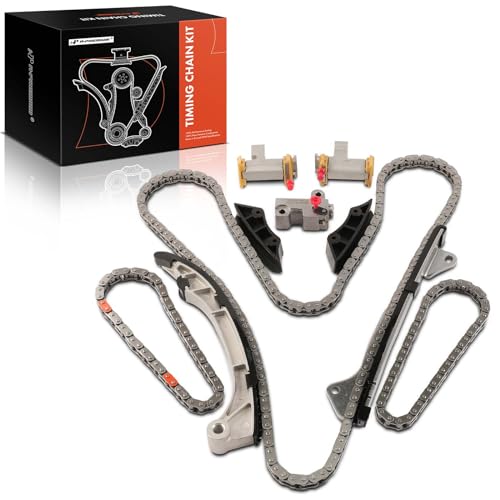 A-Premium 10-PC Engine Timing Chain Kit Compatible with Toyota Camry, Highlander, Sienna, Avalon, Venza & Lexus RX350, RX450h, ES350, IS250, IS350, GS300, GS350, GS450h - DOHC, V6 2.5L 3.0L 3.5L