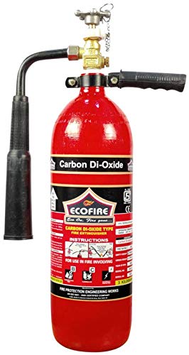 ECO FIRE Premium CO2 Type Fire Extinguisher ISI Mark with Wall Mount Hook and How to use Instruction Manual for Home, Kitchen, Office, School and Industrial Use is:15683 Capacity-3 kg-image-3
