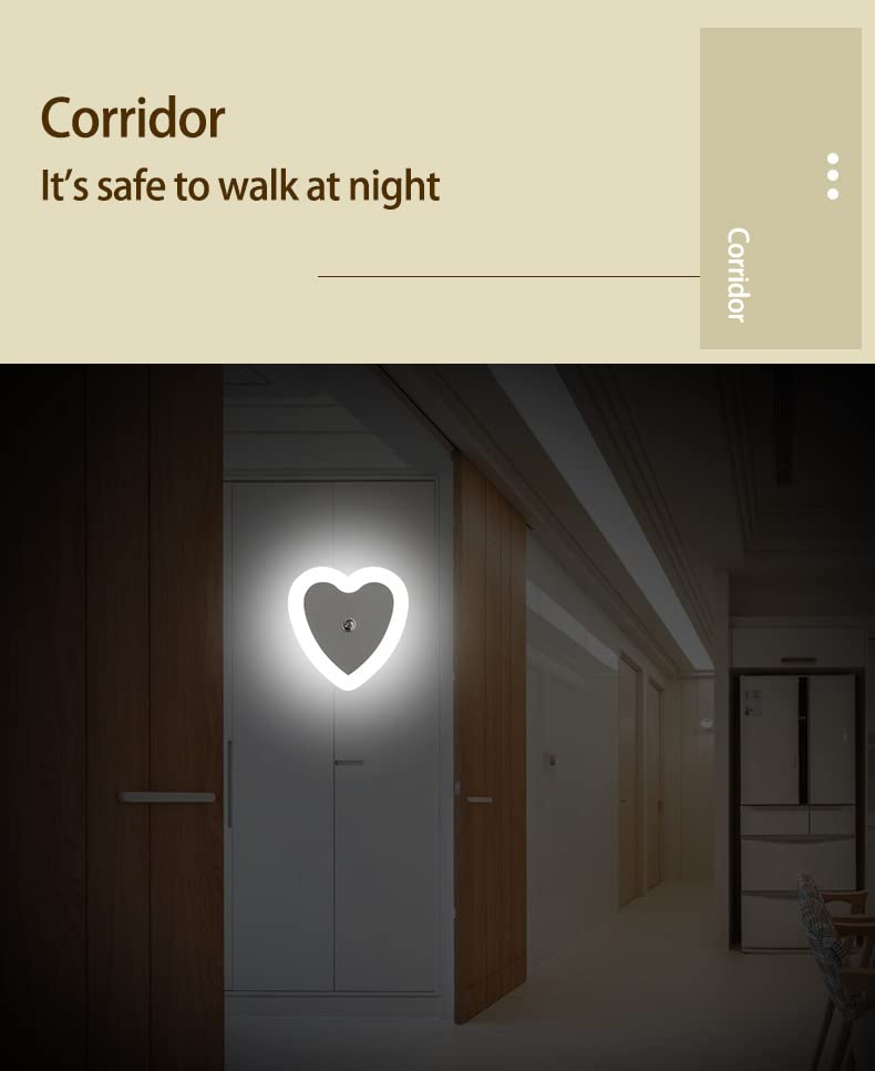 Pack de 4 luces nocturnas enchufables LED miniatura 5