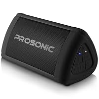 Prosonic BT3 Portable Wireless Bluetooth Speaker with 10W Stereo Sound &amp; Bass Boost -Rich Sound &amp; Intense Bass -Bluetooth 5.0 -Microphone -IPX5 - in &amp; Outdoor Speaker (Black)