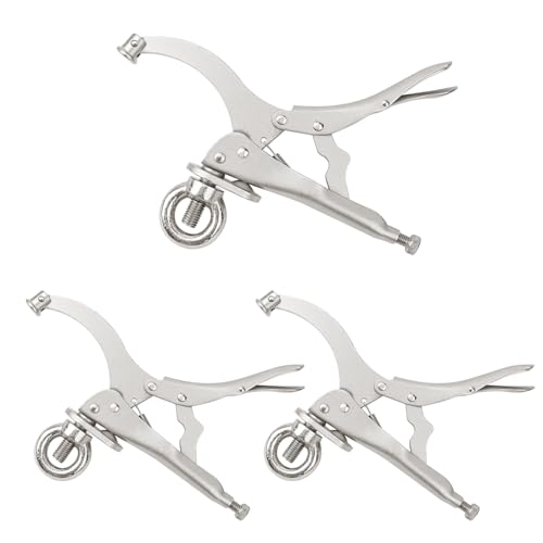 Image of Biugaaufai 3 Pack 9 Inch Drill Press Locking Clamp, Premium Drill Press Accessories, Strong Gripping Clip, 9 Inch Fix Clamp for Secure Hold