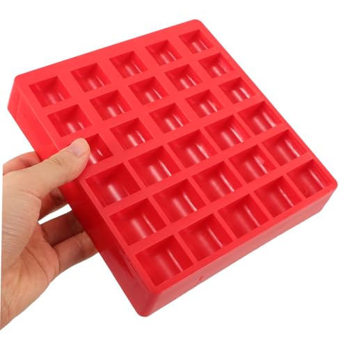 Caja organizadora de monedas rojas paquete 2 piezas miniatura 3