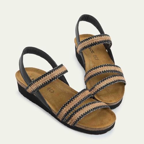 Image of NAOT Kayla Women's Sandals - Supportive 3-Strap Design with Backstrap, Cork & Latex Footbed - Arch Support - Travel-Friendly Comfortable Walking Sandals for All-Day Wear