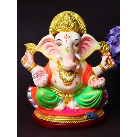 Eco-Friendly 9 Inch Lord Ganesha Idol Cover