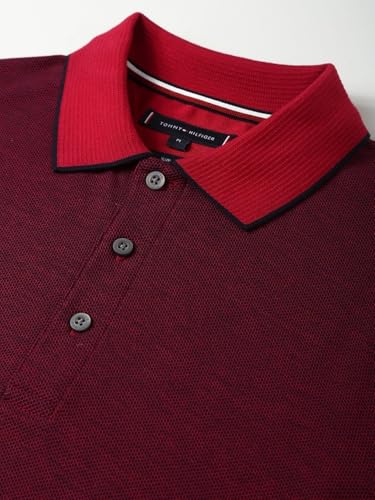 Image of Printed Slim-Fit Cotton Polo T-Shirt