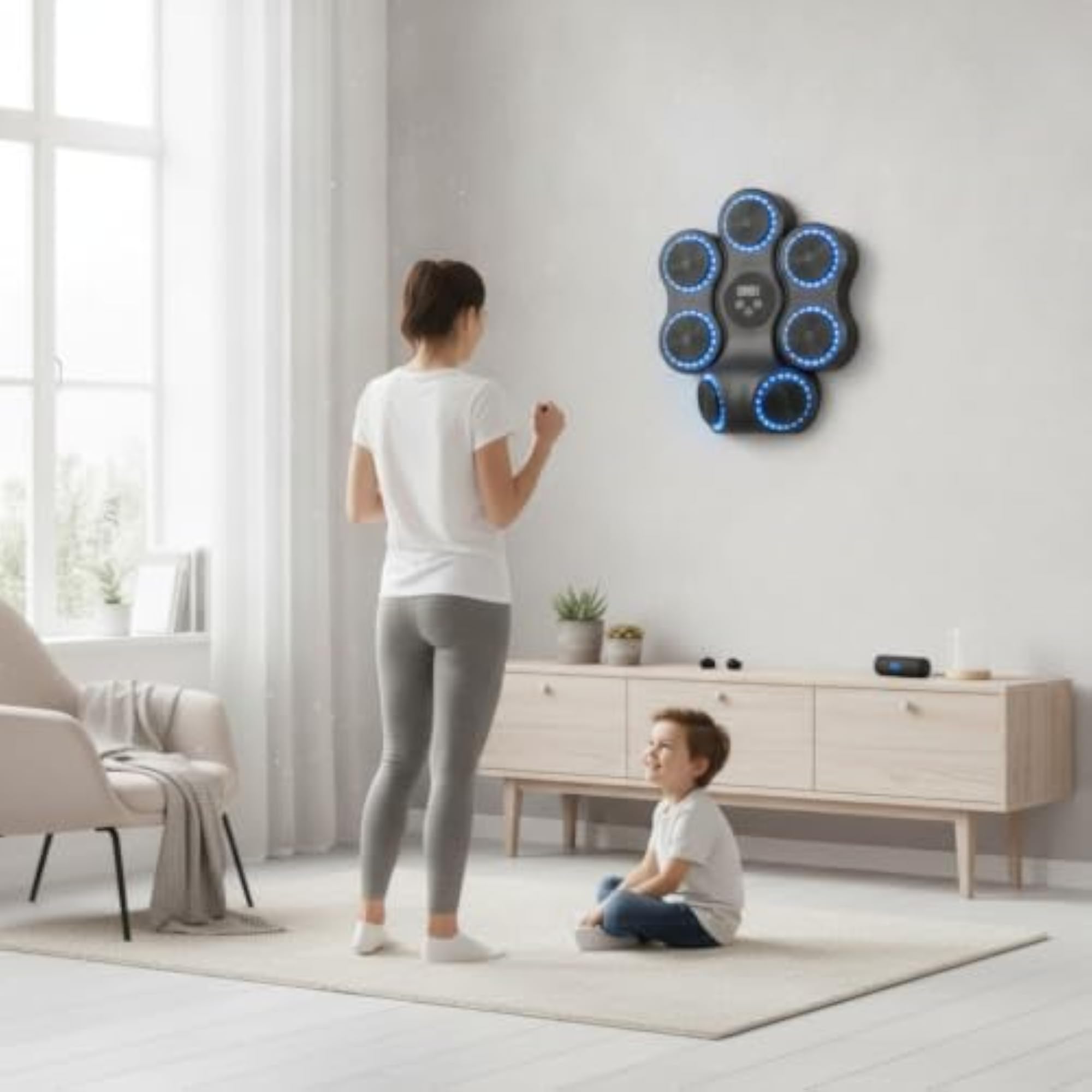 Bluetooth Electronic Boxing Coach Digital Wall-Mounted
