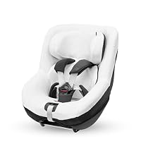 Maxi-Cosi Autositzbezug aus Bio-Baumwolle für Pearl 360, Mica (Eco) und Mica 360 S (Comfort), Weiches, Atmungsaktives und Feuchtigkeitsabsorbierendes Material, Waschmaschinenfest, Natural White – Ansicht 1