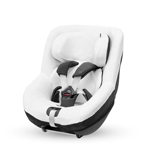 Maxi-Cosi housse d'été en coton biologique pour Pearl 360 et Mica (Eco), Housse pour siège auto enfant, Matière respirante qui absorbe l'humidité, Lavable...