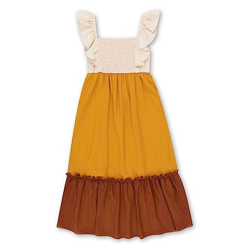 Speechless Girls' Flutter Sleeve Empire Waist Maxi Dress