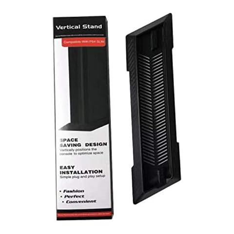 Black Vertical Stand for PS4 Slim Console,PS4 S Cooing Stand Cover