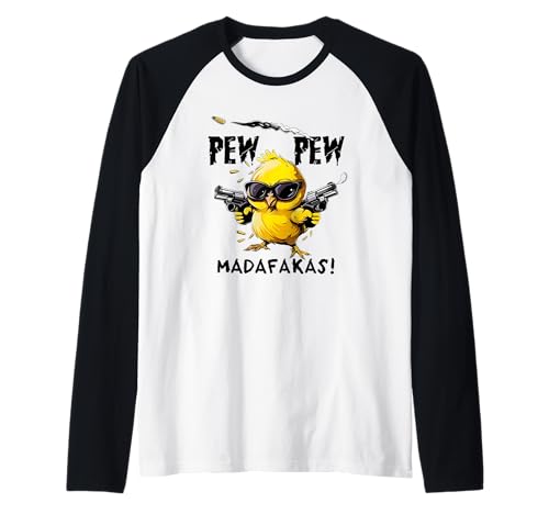 pew pew madafakas Camiseta Manga Raglan