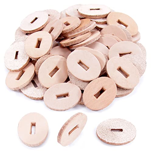 Rondelles de poignée en cuir ovale manche couteau kit restauration cuir naturel