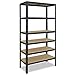 shelfplaza® 200x110x30cm HOME Scaffale metallo per carichi pesanti antracite con 6 ripiani con 145kg capacità di carico/Scaffali in metallo per garage come scaffali per ripostiglio o officina