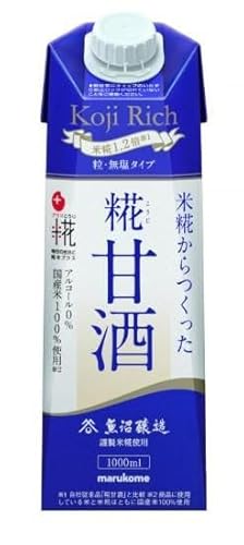 マルコメ プラス糀 糀甘酒LL 糀リッチ粒 1000ml×6本