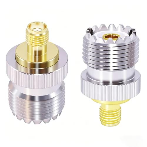 Conector coaxial SMA hembra a UHF hembra para solucionar problemas de conexión en tu walkie talkie