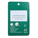 Parche de espinillas de 22 piezas, parche de espinillas para el acné del árbol del té, reparación, tratamiento eficaz para eliminar cicatrices, adhesivo para la belleza de la piel(Night Use)