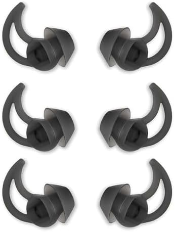 12 Pack Silicone Earphone Tips Replacement For BOSE IE2 Headphones - Clear