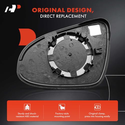 A-Premium Right Passenger Side Non-Heated Mirror Glass with Backing Plate - Compatible with Toyota Corolla 2014-2019 - Exterior Side View Convex Mirror by A-Premium - Used condition - Image 5