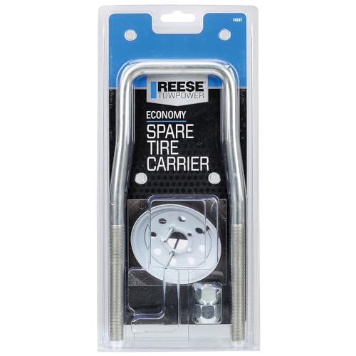 image for Reese Towpower 74247 Economy Spare Tire Carrier, Silver