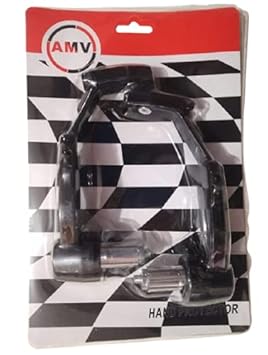 ZOOOMY Motorcycle Brake Clutch Lever Protector Hand Guard (Set of 2) (Black) for Hero Splendor iSmart