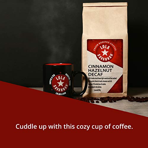 Lola Savannah Cinnamon Hazelnut Whole Bean Coffee - Spice Up Your Day With Warm And Nutty Flavor Blend Of Cinnamon & Hazelnut Coffee, Decaf, 2Lb Bag #TOP5