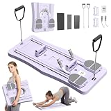 YODOLLA Pilates Board für Zuhause, Faltbarer Pilates Reformer, Violett