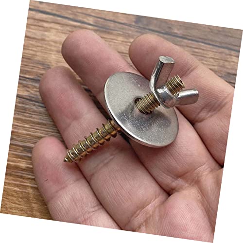 8 Sets Cage Metal Retaining Hamster To Platform/Small House/Wooden Springboard Playground Animal Chinchilla Stand Stand/Perch Cups Bird Accessories Of Hardware Food Birdcage Stand Screw #TOP26