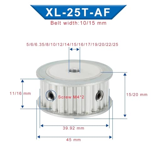 Poulie 25 mm de haute précision avec réa fluide anti-usure - 2