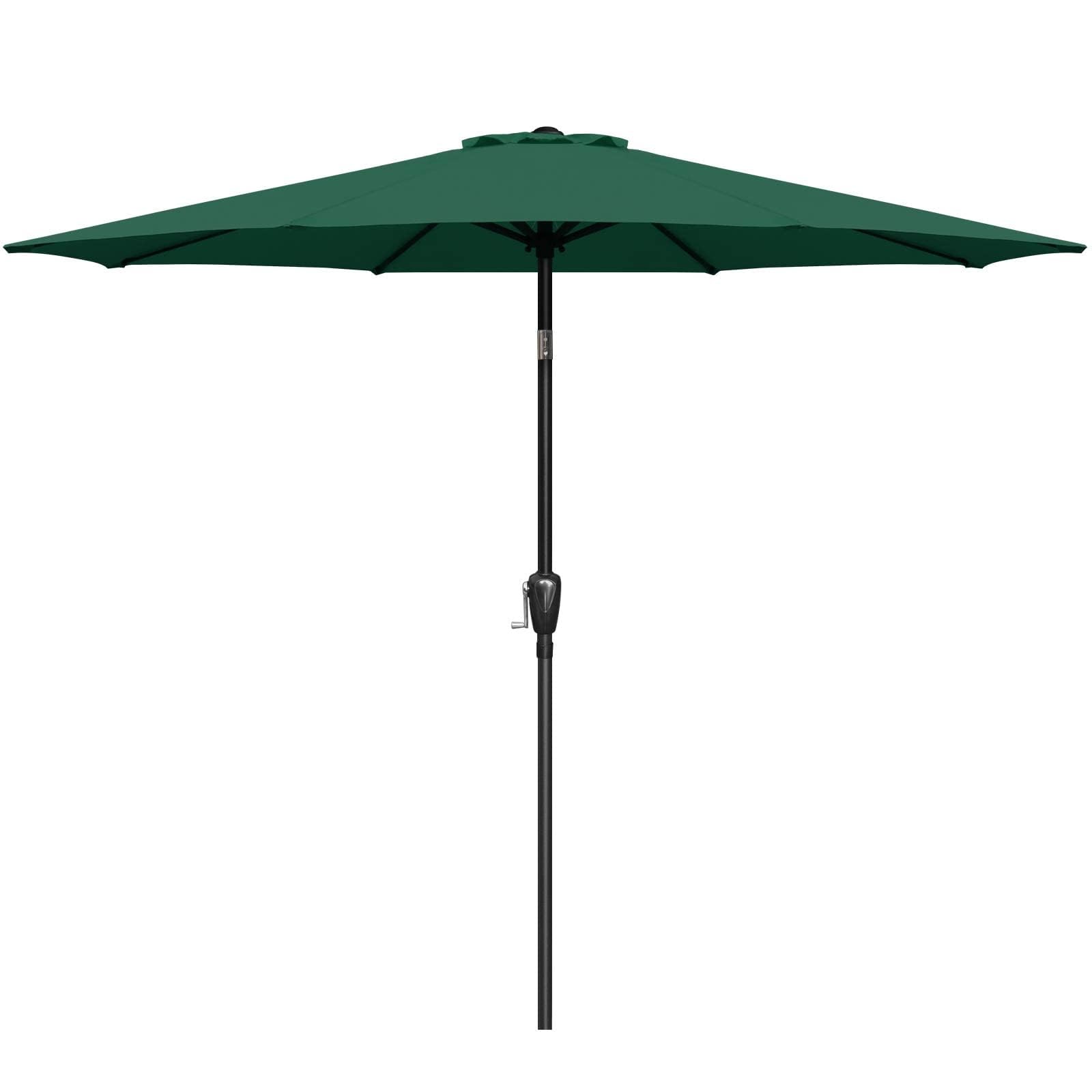 Simple Deluxe 9' Patio Umbrella Outdoor Table Market Yard Umbrella with Push Button Tilt/Crank