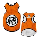 [YAYANA ]ドラゴンボール 孫悟空 ペット服 犬服 猫服 コスプレ コスチューム 小型犬 猫用 かわいい おもしろい ハロウィン クリスマス 厚手 暖かい正月 新年 パーティー ペット用品 (B薄手,M)