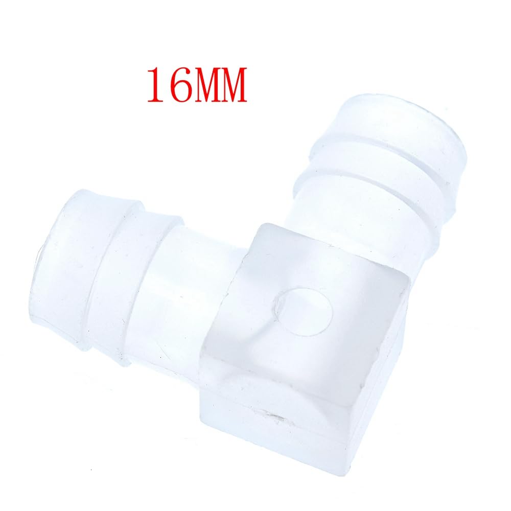 Złącze rurowe. 1 szt. 8/12/16mm plastikowa pagoda kolczasta równa kolanko typu L złącze węża rury do ogrodu(16mm)