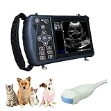 DAWEI S1 Veterinary Ultrasound Machine for Pregnancy Portable Vet Handheld Scanner B-Ultra Sound Lightweight Ultrasound Tester with Waterproof Probe for Cattle,Pig,Sheep,Dog use (Micro-Convex Probe)