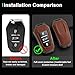 Car Key Fob Case for PPeugeot 508 208 301 407 207 307 308S, Wear Resistant Key Remote Control Rotector, Tight Fitting Car Key Protective Box, Key Fob Replacement Accessories,G