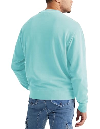 Sleepdown Men's Crewneck Sweatshirt, Soft Midweight Long Sleeve Fleece Sweatshirt for Men, Basic Pullover Mens Sweatshirt3