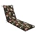 Pillow Perfect Outdoor/Indoor Coventry Caf? Chaise Lounge Cushion, 1 Count (Pack of 1), Brown