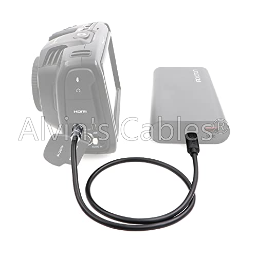 Cable BMPCC 4K 6K de alimentación de dos pines para cámara Blackmagic Pocket 2