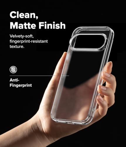 Image of Ringke Fusion Matte for Google Pixel 11 Pro Case Back Cover | Matte Clear Translucent, Shockproof, Air Pocket, Hard Back, Flexible TPU Bumper, Precise Cutouts, Original Form