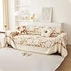Dreamingo floral sofa covers coffee loveseat couch cover sectional couch covers for 3 cushion couch chenille sofa slipcover washable furniture protector farmhouse couch cover for dogs 71×118  urban country home decor