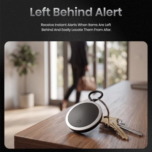 Image of CASEGEAR Atlas Smart Tag (Pack of 6) | Compatible with Apple Find My & Google Find Hub Bluetooth Tracker | Suitable for Keys, Wallet, Luggage, Bags & Pets | Left Behind Alert | Item Finder | Black