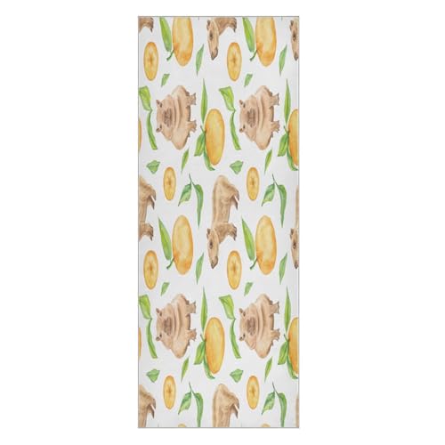 pnyoin Watercolor Capybaras Nature Yoga Towel,Hot Yoga Mat Towel with Grip Dots Sweat Absorbent Non-Slip for Hot Yoga, 24