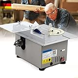 DiLiBee Multifunktionale Tischkreissägen, Elektrische Mini Tischsägen, 0-90° DIY Kreissägen, 9000 U/Min, Nennleistung 96W, Schnittstärke 26-29mm