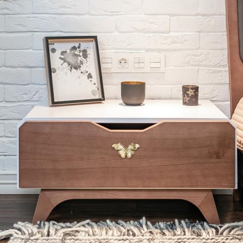 Poignée en laiton robuste Lurrose au design boutons de commode dorés