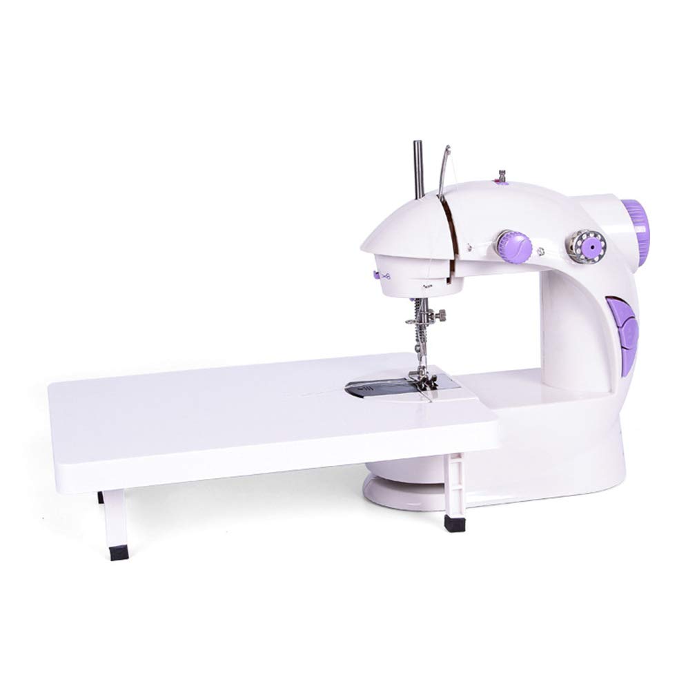 Timetries Mini Portable Sewing Machine Extension Table, Adjustable Double Speed Crafting Mending Machine Foot Pedal,for Household Kids Beginners
