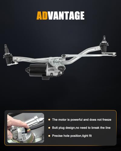 Image of ROADFAR Front Windshield Wiper Motor Compatible For BMW For X3 2004-2010 | Fit For BMW For X3 2004-2010|OEM:61617051669|602-904|4 Pins