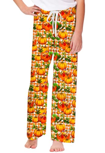 Image of Remimi Girl Boy Plaid Pants Drawstring Summer Casual Loose Bottoms 5-14 Years